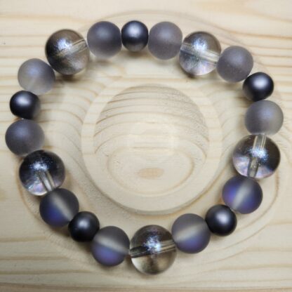 3 Piece Mixed Gray Bracelet Stack - Image 4