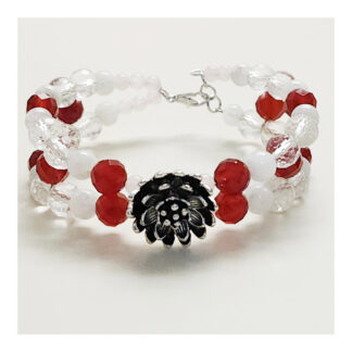 Mixed Natural Stone Love Bracelet